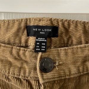New Look brand, men’s corduroy pants.